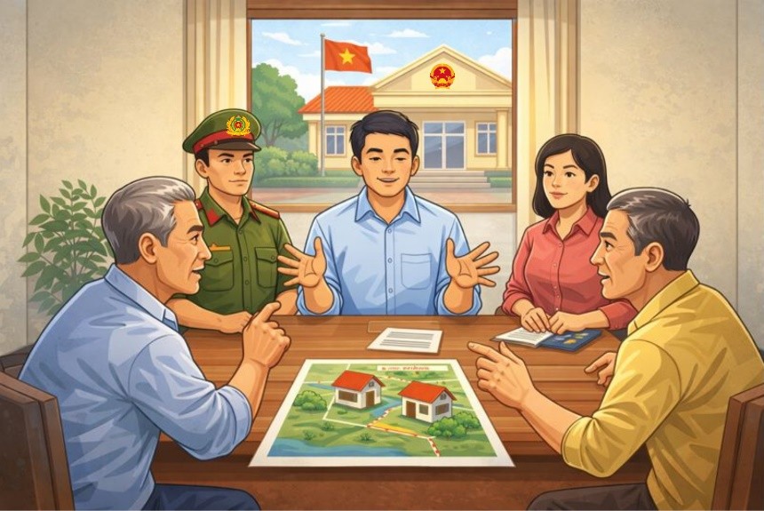 Quy trình tổ chức hòa giải khi xãy ra tranh chấp đất đai